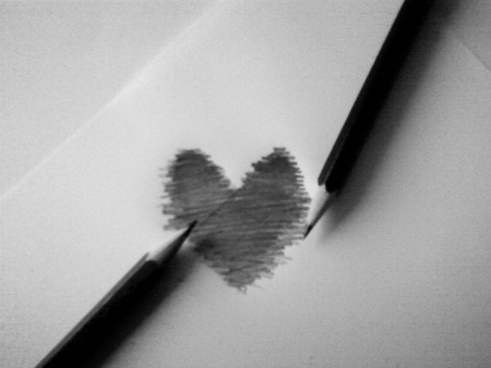 قلب نقاشی شده
